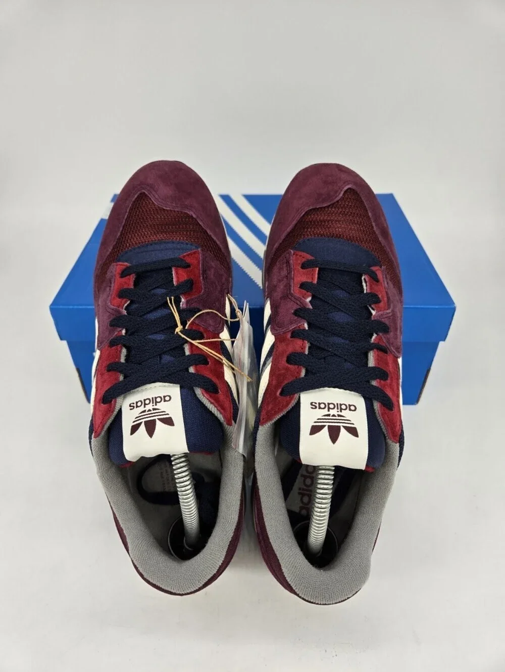 adidas Men's ZX 420 FZ0146 Maroon Collegiate Navy Shoes Size 10